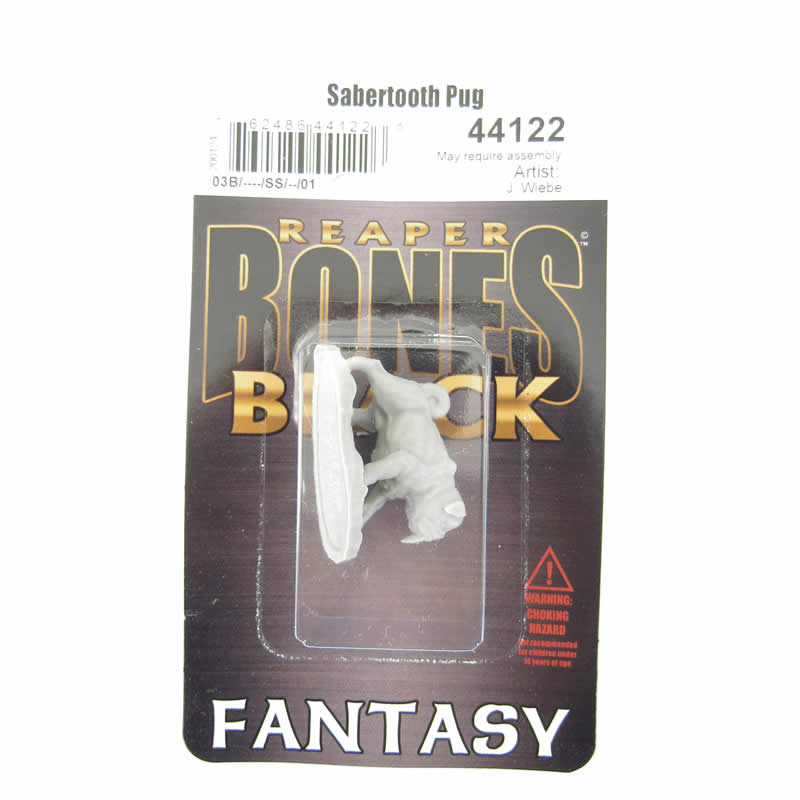 RPR44122 Sabertooth Pug Miniature 25mm Heroic Scale Figure Bones Black 2nd Image