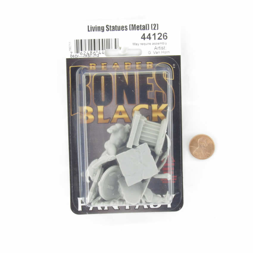 RPR44126 Amazon And Spartan Living Statues Miniature 25mm Heroic Scale Figure Bones Black 2nd Image