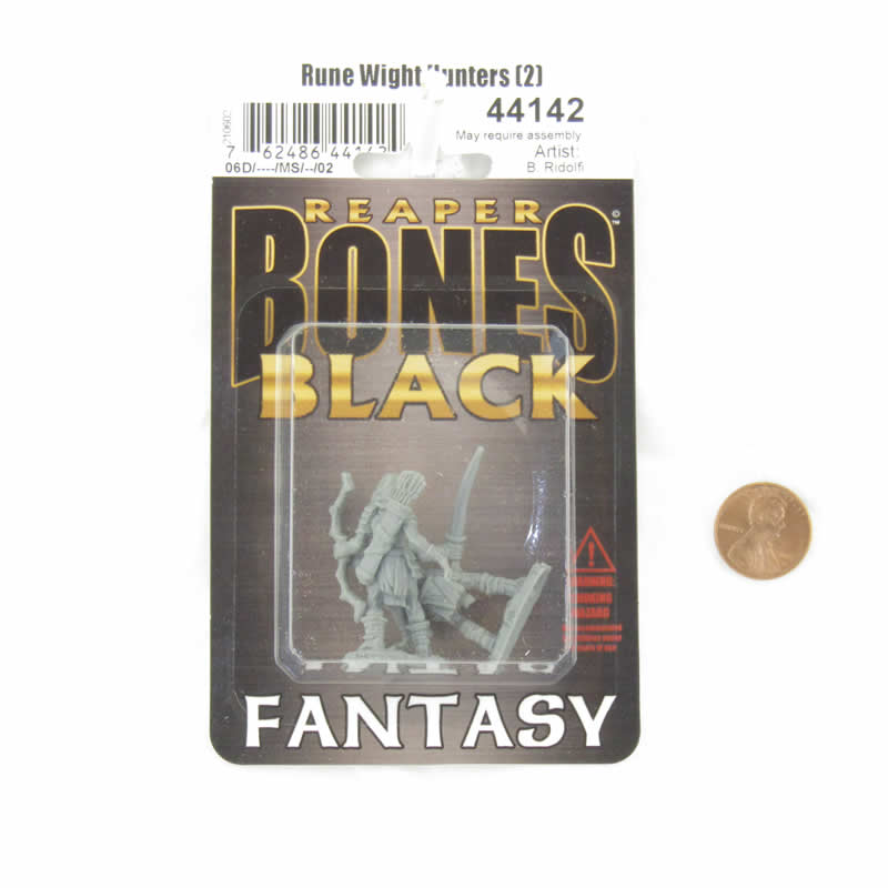 RPR44142 Rune Wight Hunters Miniature 25mm Heroic Scale Figure Bones Black 2nd Image