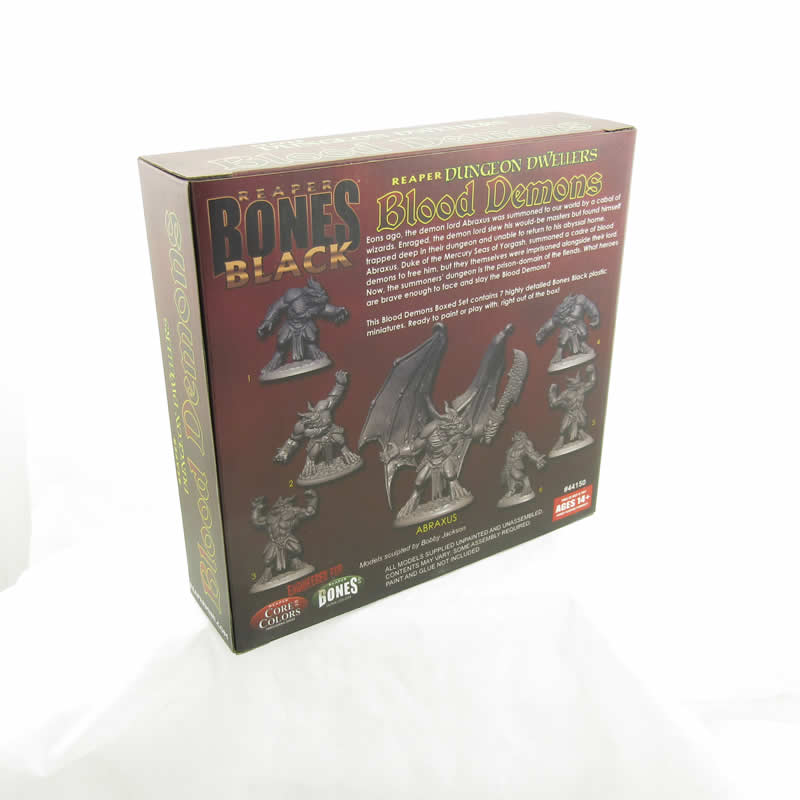RPR44150 Blood Demons Boxed Set Miniature 25mm Heroic Scale Figure Bones Black 3rd Image