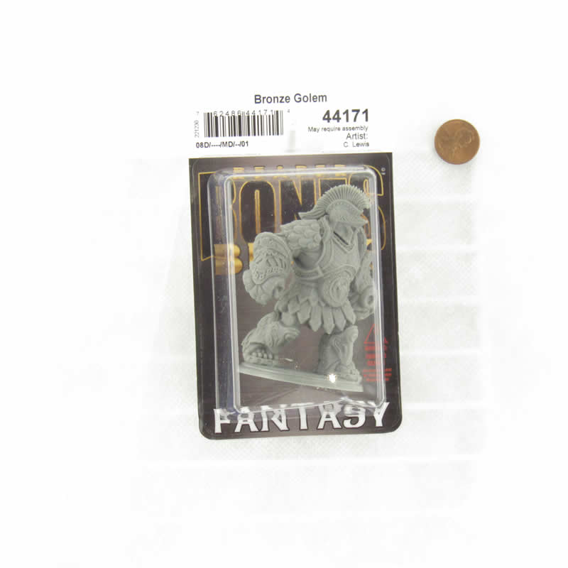 RPR44171 Bronze Golem Miniature 25mm Heroic Scale Figure Bones Black