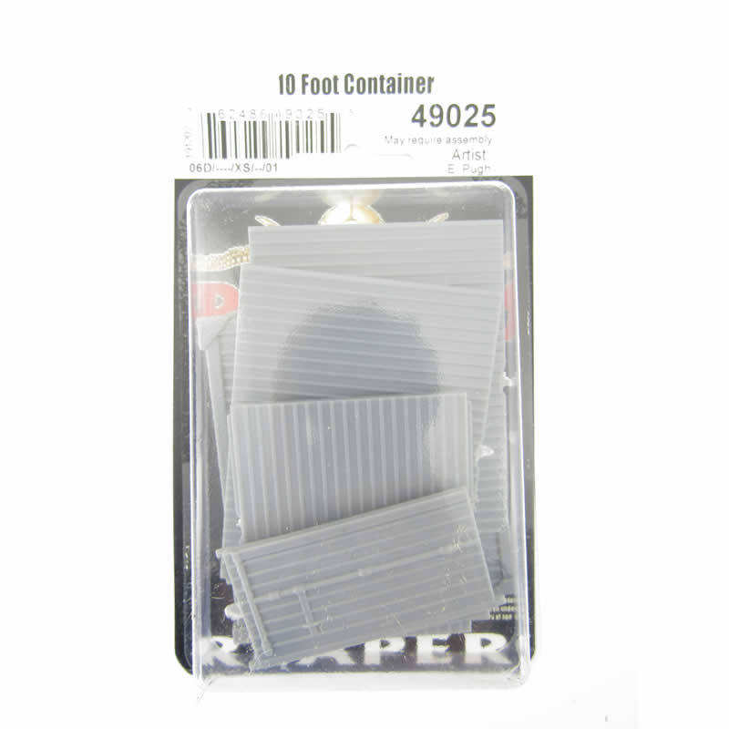 RPR49025 10ft Container Miniature 25mm Heroic Scale Figure Bones Black 2nd Image