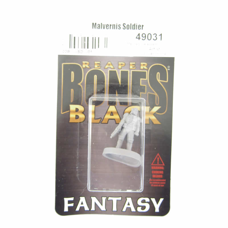 RPR49031 Malvernis Soldier Miniature 25mm Heroic Scale Figure Bones Black 2nd Image