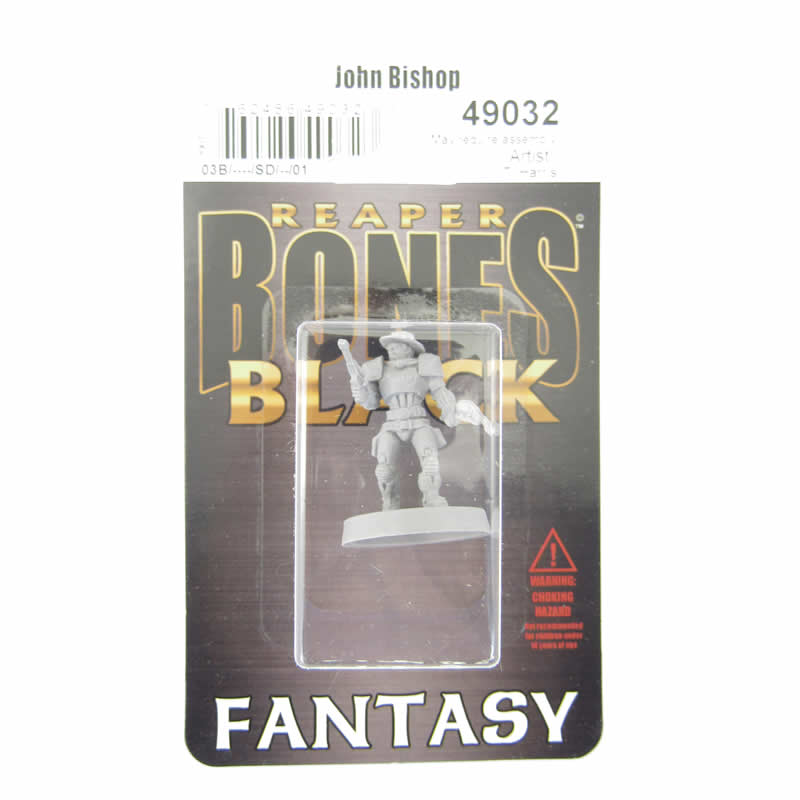 RPR49032 John Bishop Space Cowboy Miniature 25mm Heroic Scale Figure Bones Black 2nd Image