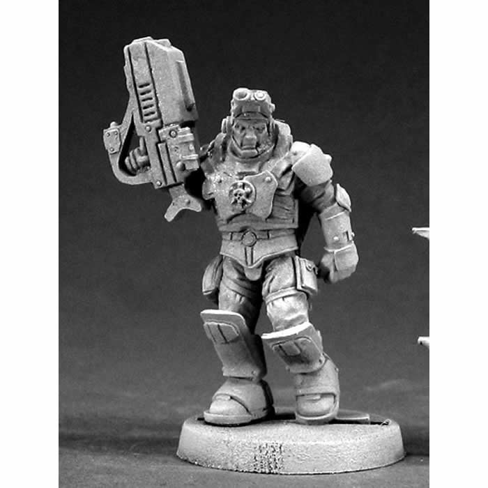 RPR50014 Nick Stone Intergalactic Marine Miniature 25mm Heroic Scale Main Image
