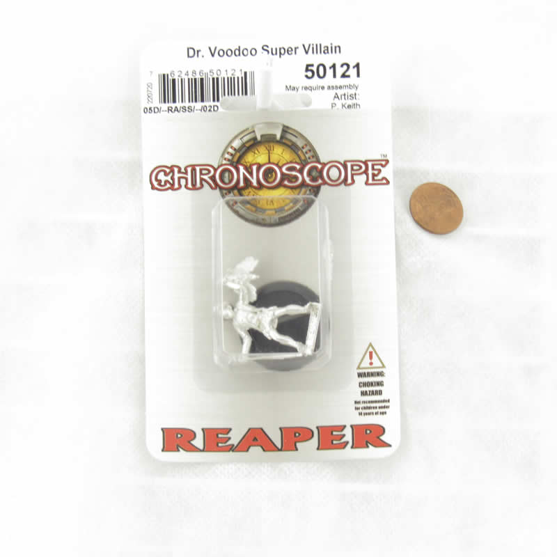 RPR50121 Dr VooDoo Super Villain Miniature 25mm Heroic Scale
