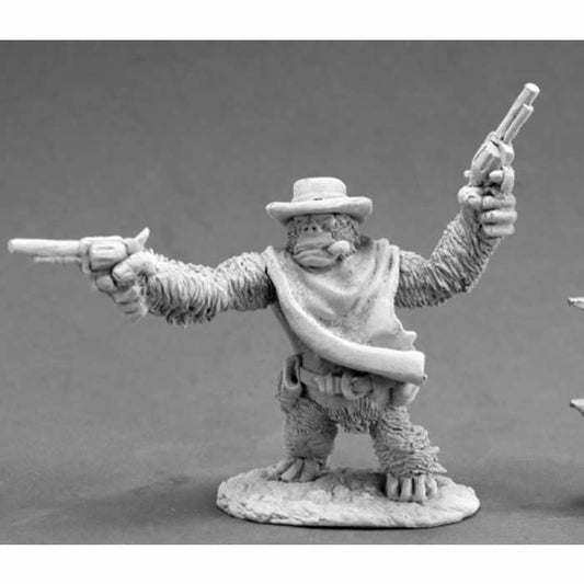 RPR50318 Cactus Joe Gorilla Gunslinger Miniature 25mm Heroic Scale Main Image