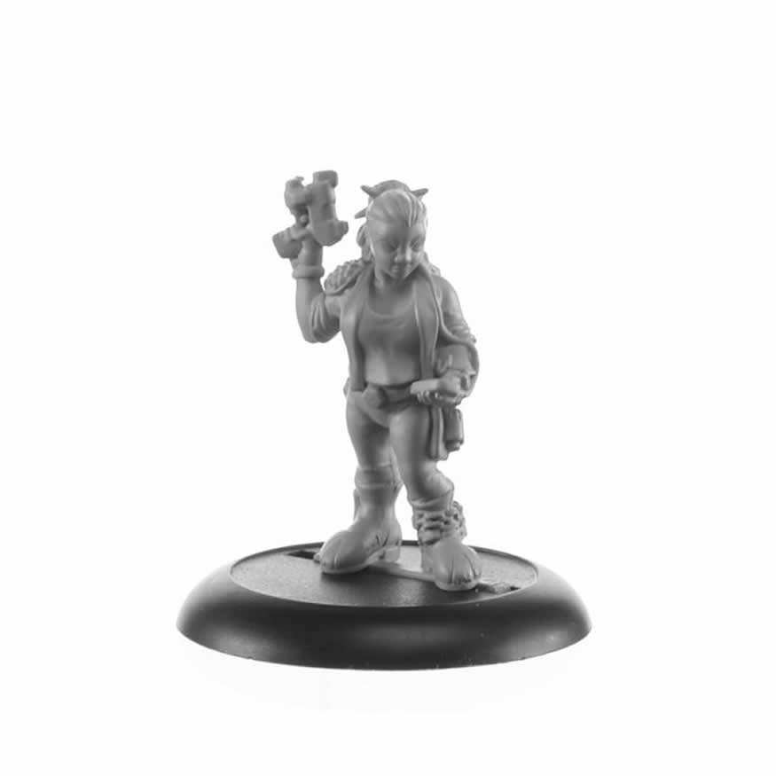 RPR50351 Sibyll Tyrrell Cyberist Hacker Miniature 25mm Heroic Scale Chronoscope Main Image