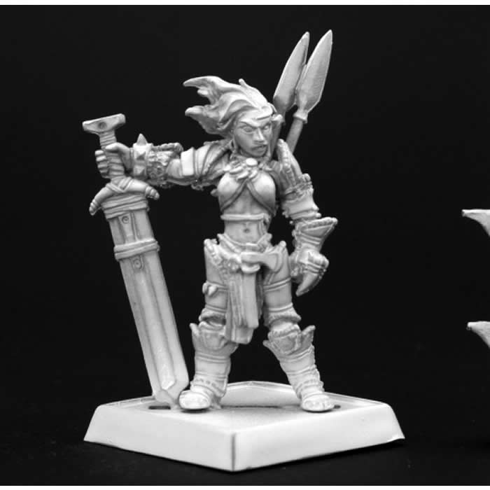 RPR60003 Amiri Iconic Female Human Barbarian Miniature 25mm Heroic Scale 3rd Image