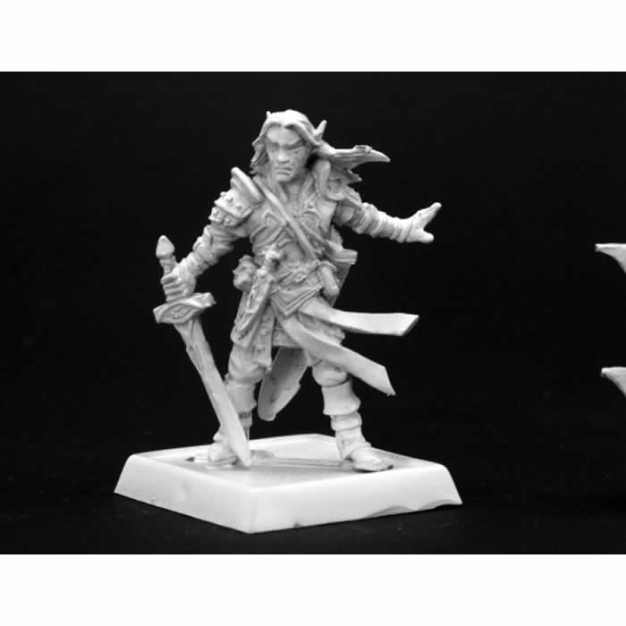 RPR60005 Arael Half Elf Cleric Miniature 25mm Heroic Scale Pathfinder 3rd Image