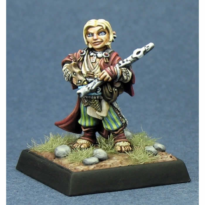 RPR60011 Lem Iconic Halfling Bard Miniature 25mm Heroic Scale Main Image