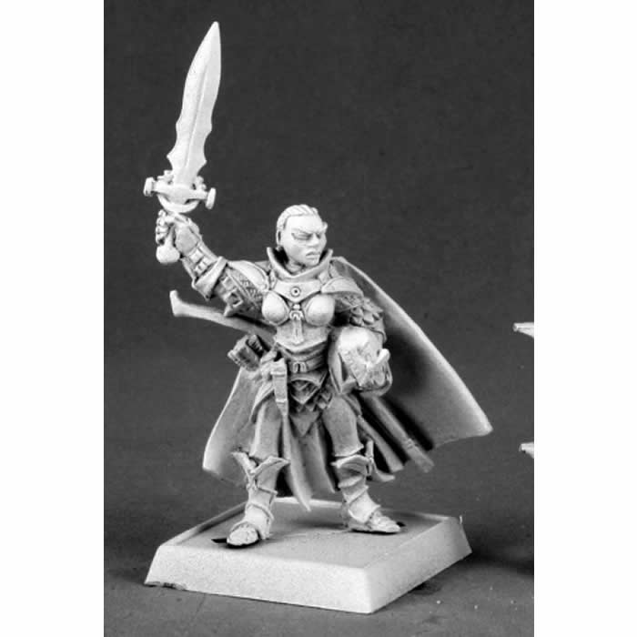 RPR60019 Seelah Iconic Female Paladin Miniature 25mm Heroic Scale 3rd Image