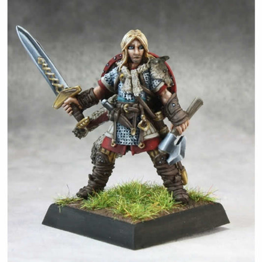 RPR60144 Ulf Gormundr Fighter Miniatures 25mm Heroic Scale Pathfinder Main Image