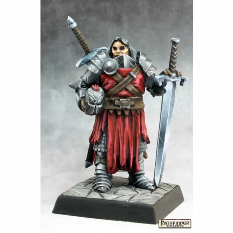 RPR60160 Mendevian Crusader Fighter Miniatures 25mm Heroic Scale Main Image