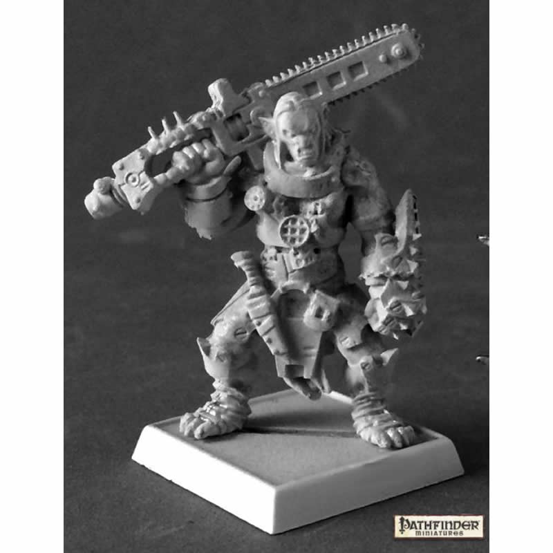 RPR60185 Kulgara Orc Barbarian Miniatures 25mm Heroic Scale Pathfinder Main Image