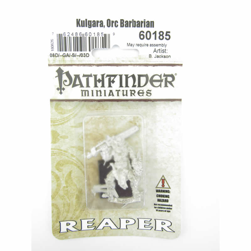 RPR60185 Kulgara Orc Barbarian Miniatures 25mm Heroic Scale Pathfinder 2nd Image