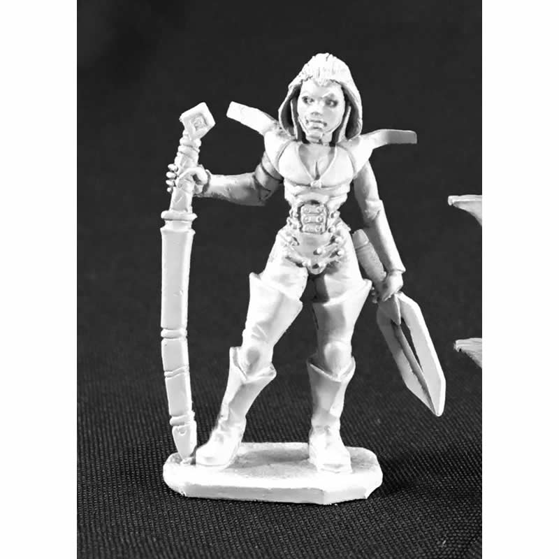 RPR62118 Female Glaive with Katana Miniature 25mm Heroic Scale Numenera Series Main Image