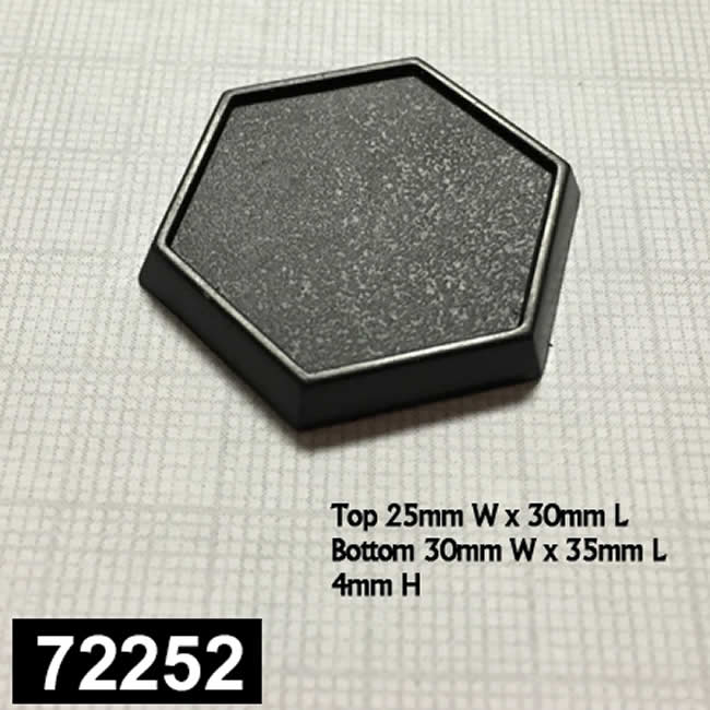 RPR72252 1in Hex Plastic Miniature Gaming Base Pack of 20 Reaper 2nd Image