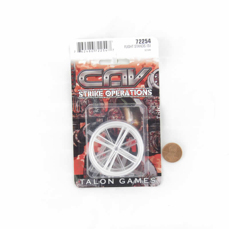 RPR72254 2inch Round Transparent Flight Stand with Long Peg Miniature Gaming Base Pack of 5 Main Image