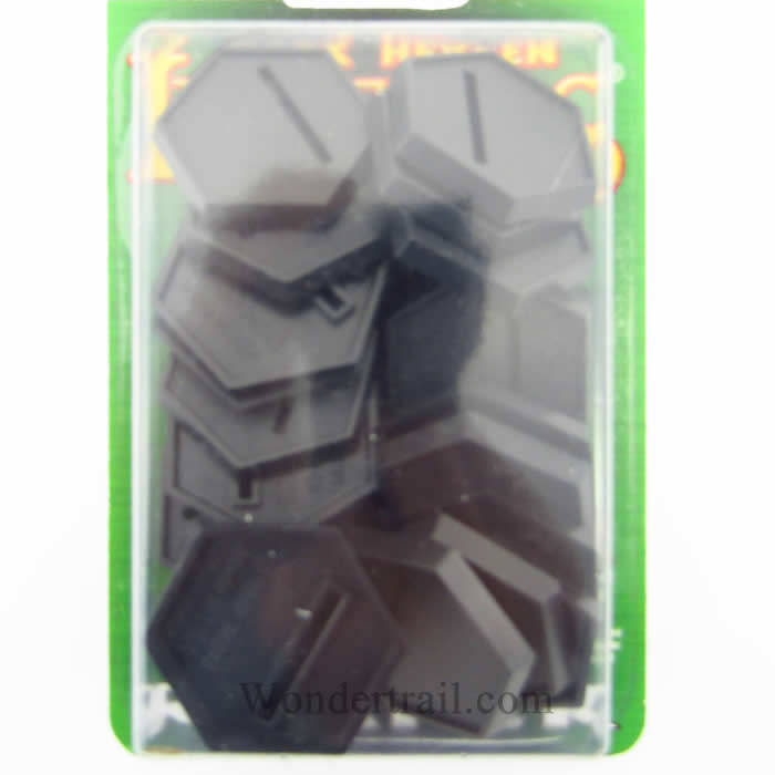 RPR74043 1in Slotted Hex Gaming Bases Pack of 20 Reaper Miniatures Main Image