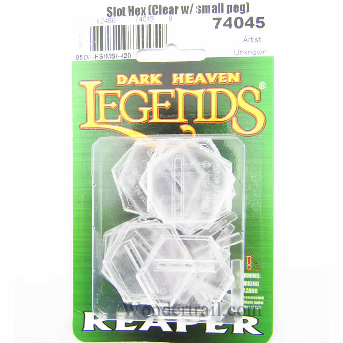 RPR74045 1in Hex Transparent Flight Stands Pack of 10 Reaper Miniatures Main Image