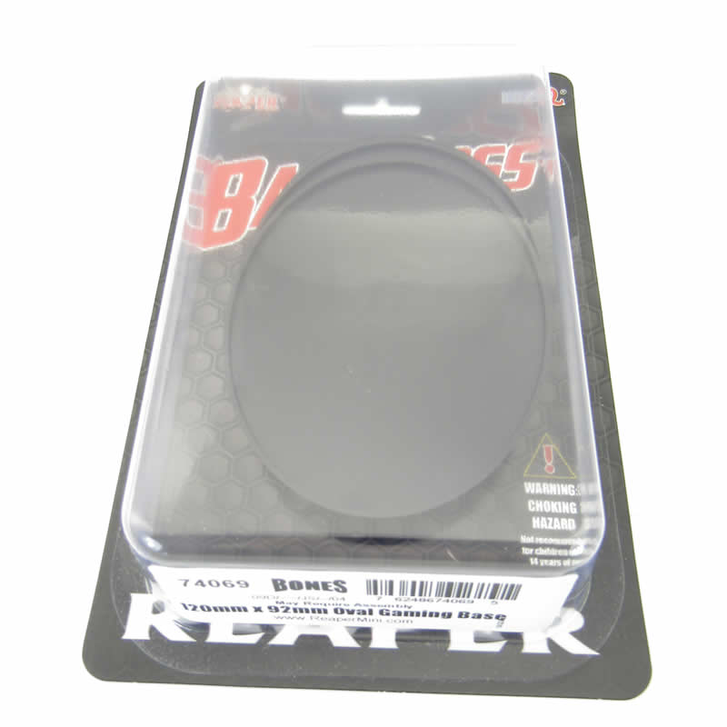 RPR74069 120mm X 92mm Oval Gaming Base Pack of 4 Reaper Miniatures 2nd Image