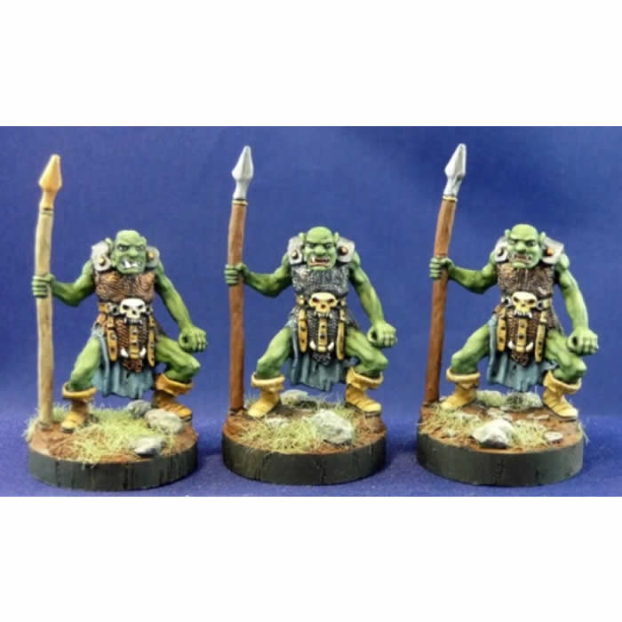 RPR77003 Orc Spearmen Miniature 25mm Heroic Scale Dark Heaven Bones 3rd Image