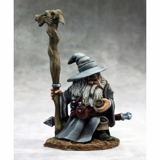 RPR77075 Khael Stonekindle Dwarf Wizard Miniature 25mm Heroic Scale Main Image