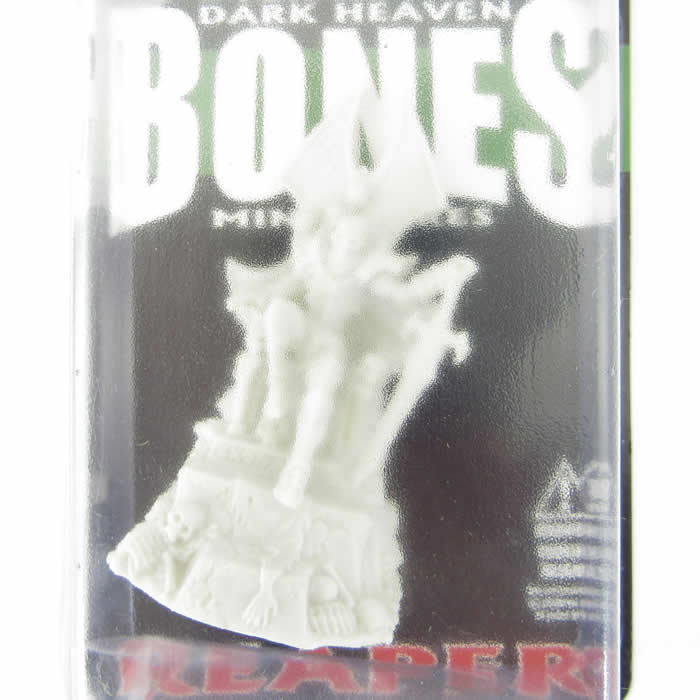 RPR77201 Dragoth Skeleton Lord on Throne Miniature 25mm Heroic Scale 2nd Image