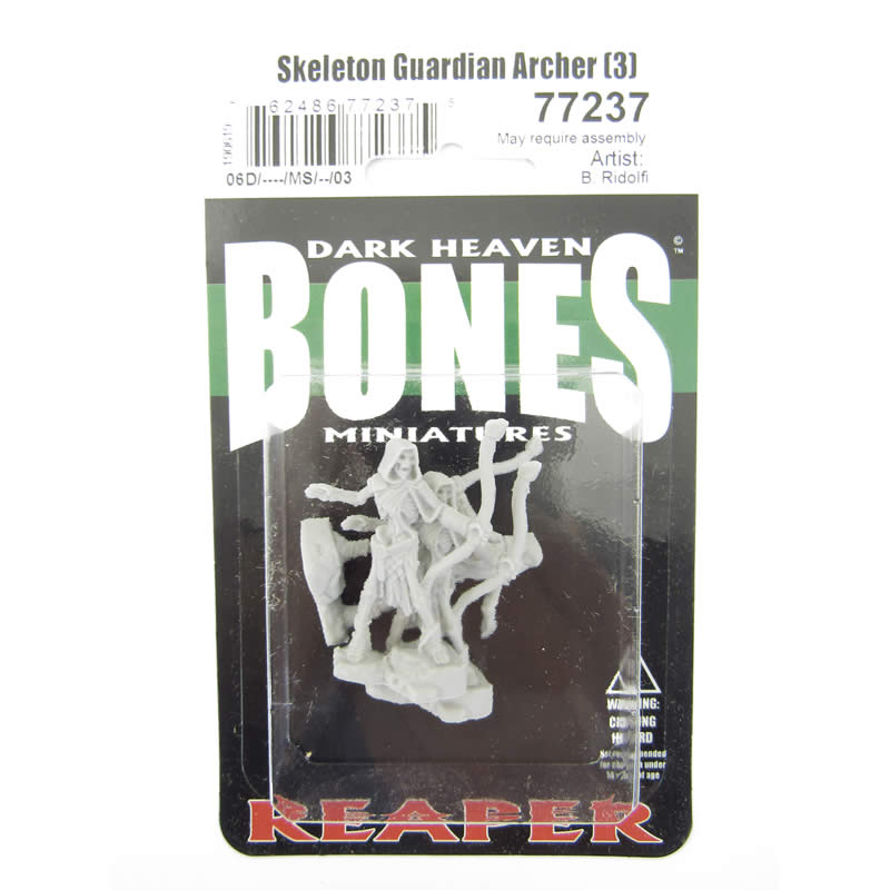 RPR77237 Skeleton Guardian Archer Miniature 25mm Heroic Scale Bones 2nd Image