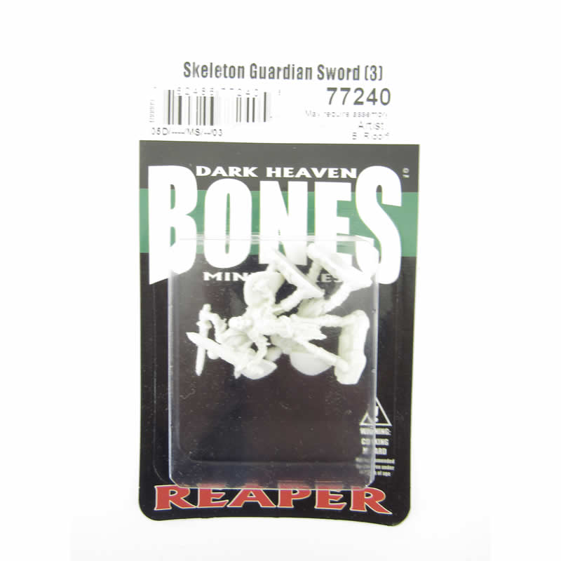 RPR77240 Skeleton Guardian with Sword Miniature 25mm Heroic Scale 2nd Image
