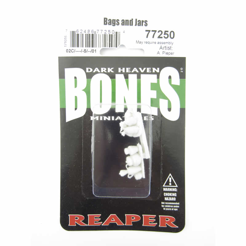 RPR77250 Bags and Jars Miniature 25mm Heroic Scale Dark Heaven Bones 2nd Image