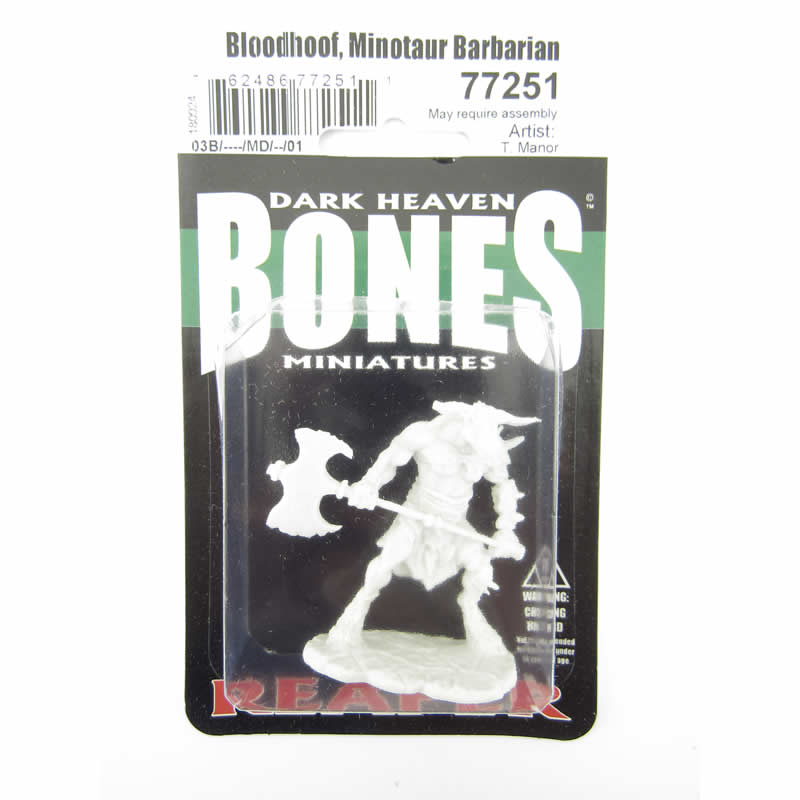 RPR77251 Bloodhoof Minotaur Barbarian Miniature 25mm Heroic Scale 2nd Image