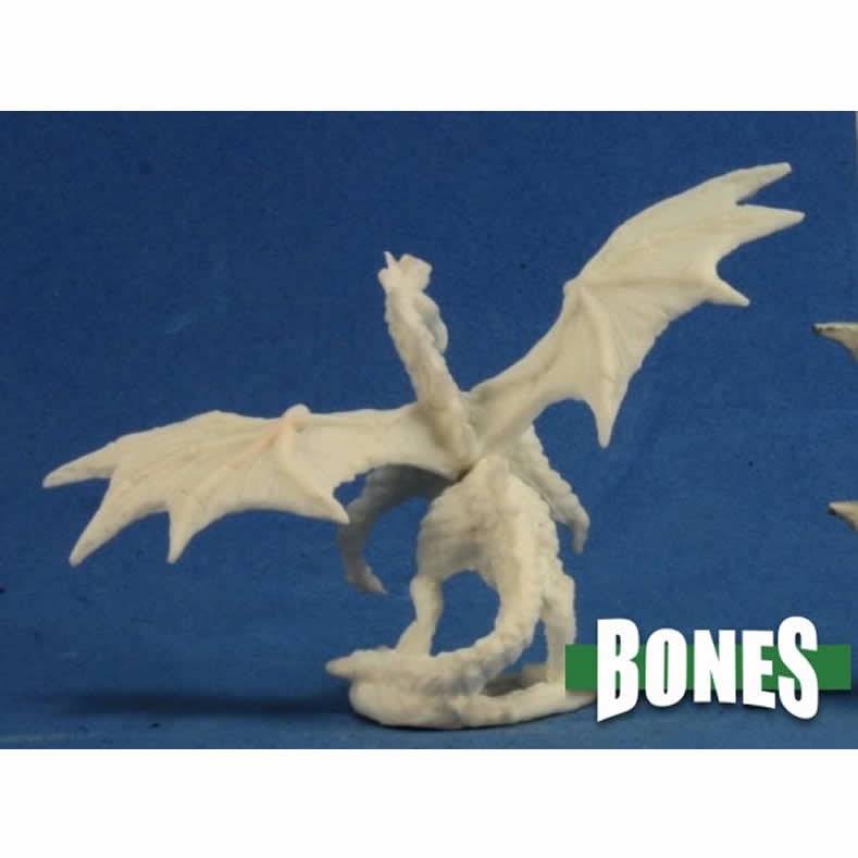 RPR77272 Dragon Hatchling Green Miniature 25mm Heroic Scale Bones 4th Image