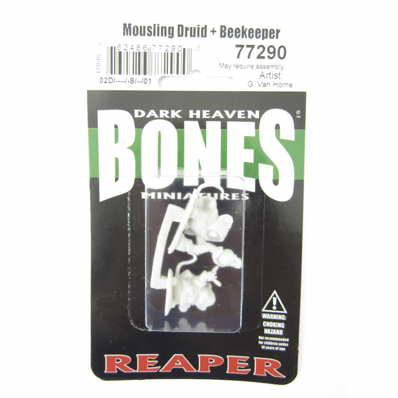 RPR77290 Mousling Druid and Beekeeper Miniature 25mm Heroic Scale Figure 2nd Image