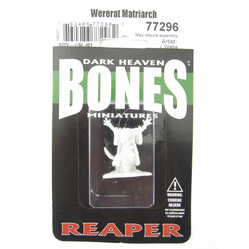 RPR77296 Wererat Matriarch Miniature 25mm Heroic Scale Figure Bones 2nd Image