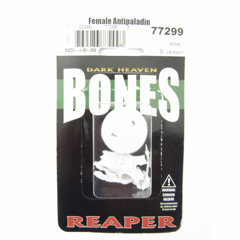 RPR77299 Female Antipaladin Miniature 25mm Heroic Scale Figure Bones 2nd Image