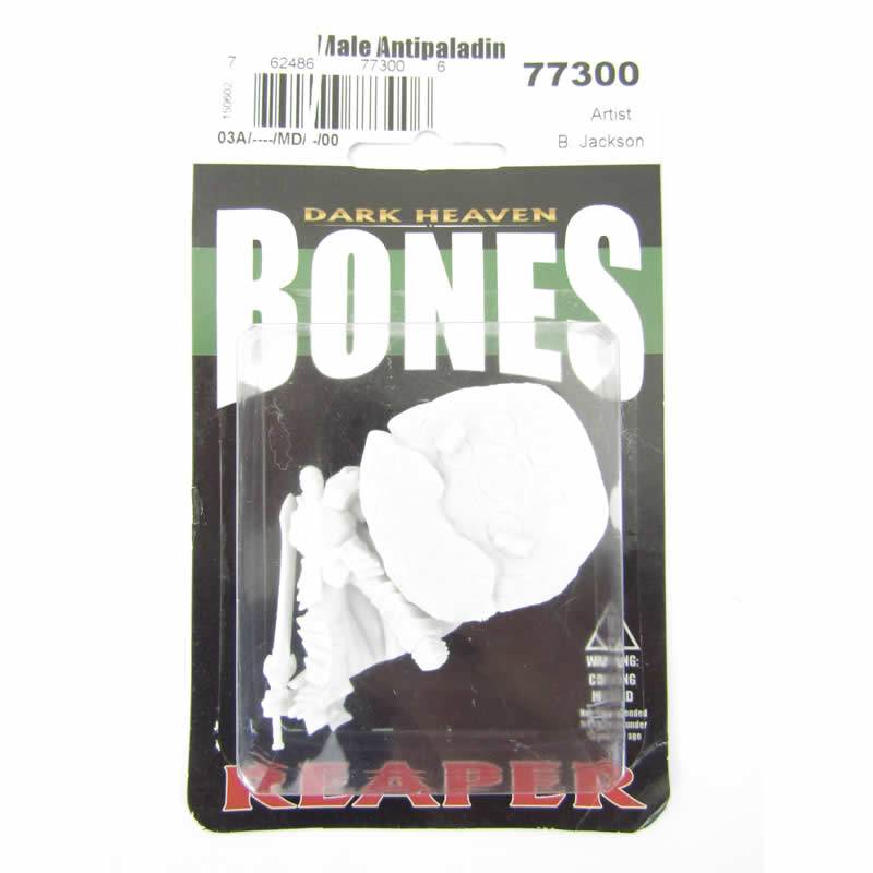 RPR77300 Male Antipaladin Miniature 25mm Heroic Scale Figure Bones 2nd Image