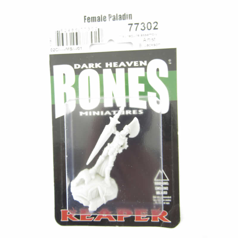 RPR77302 Female Paladin Miniature 25mm Heroic Scale Figure Bones 2nd Image
