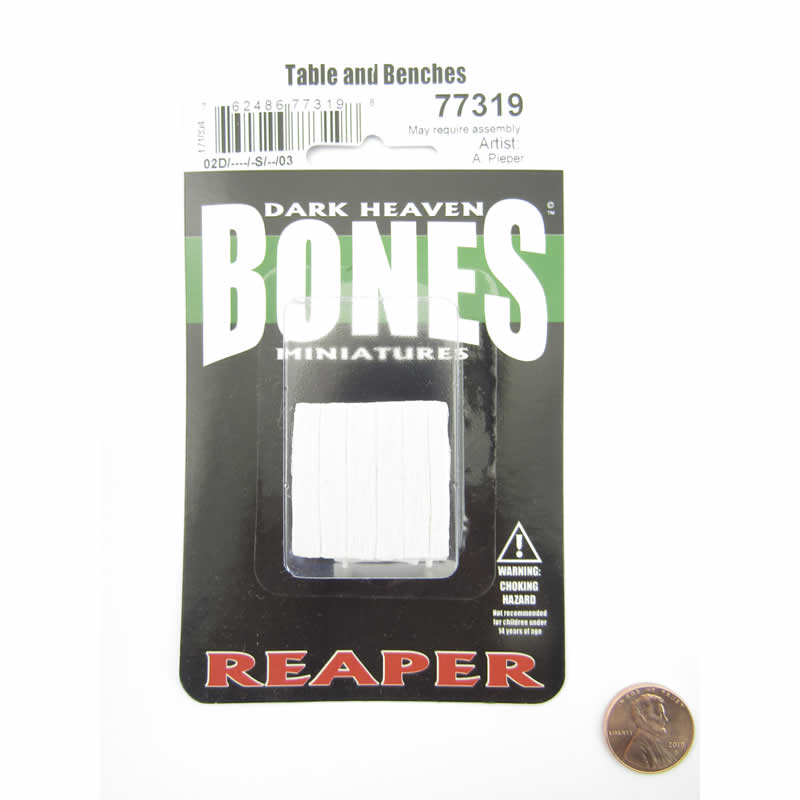 RPR77319 Table and Benches Miniature 25mm Heroic Scale Figure Dark Heaven 2nd Image