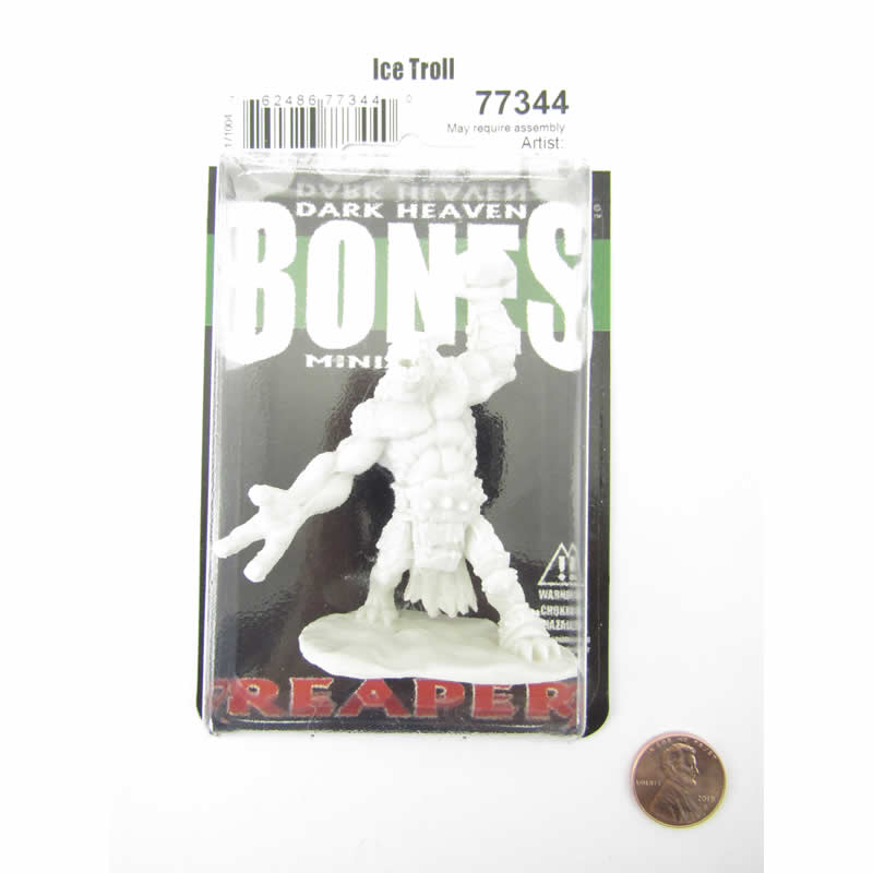 RPR77344 Ice Troll Miniature 25mm Heroic Scale Figure Dark Heaven Bones 2nd Image