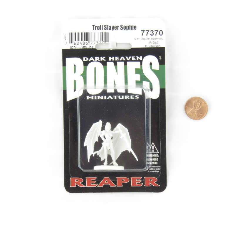 RPR77370 Troll Slayer Sophie Miniature 25mm Heroic Scale Figure Dark Heaven Bones 2nd Image