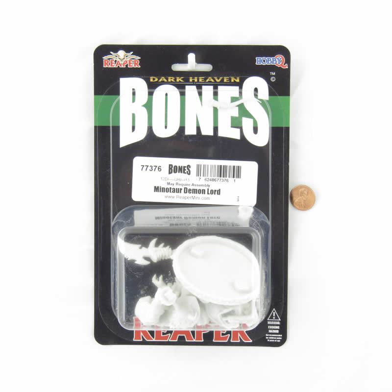 RPR77376 Minotaur Demon Lord Miniature 25mm Heroic Scale Figure Dark Heaven Bones 2nd Image
