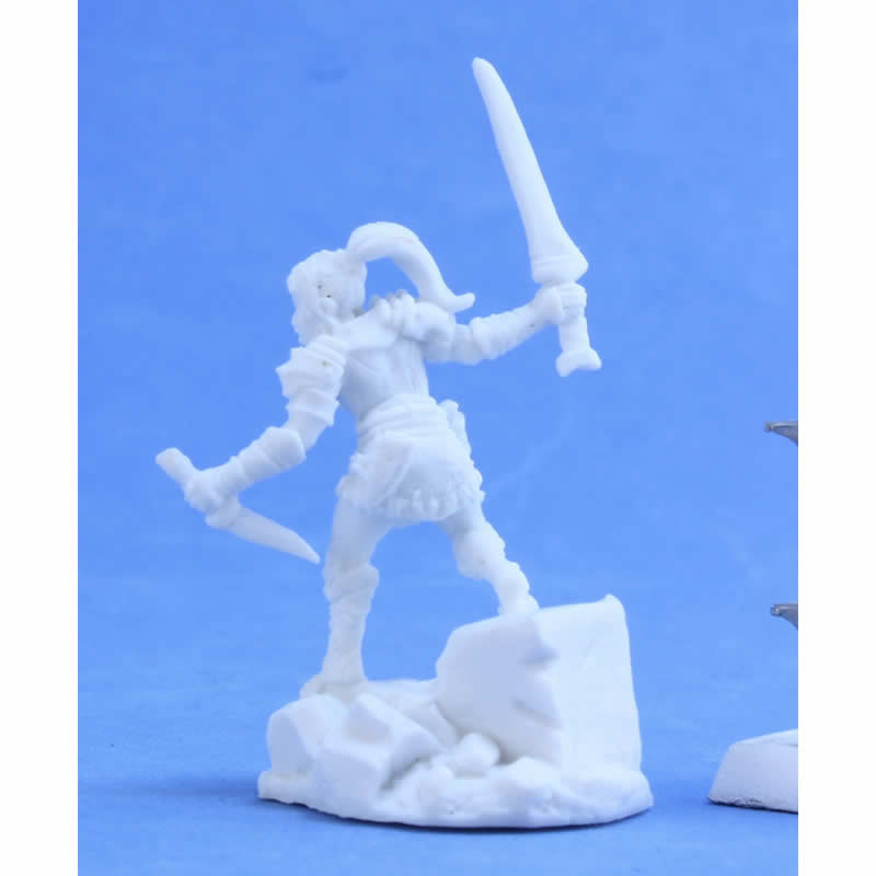RPR77387 Lanelle Half-Elf Rogue Miniature 25mm Heroic Scale Figure Dark Heaven Bones 3rd Image
