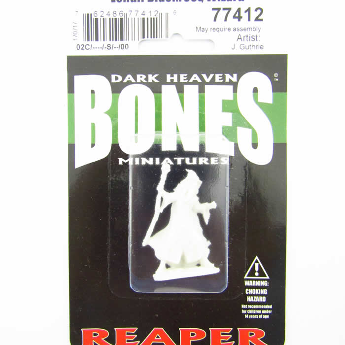 RPR77412 Lendil Blackroot Wizard Miniature 25mm Heroic Scale Bones 2nd Image
