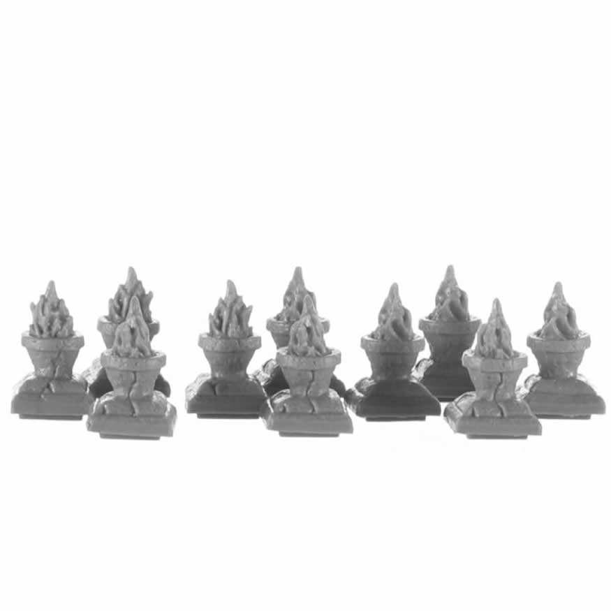 RPR77732 Brazier Pillar Tops Miniature 25mm Heroic Scale Figure Dark Heaven Bones Main Image