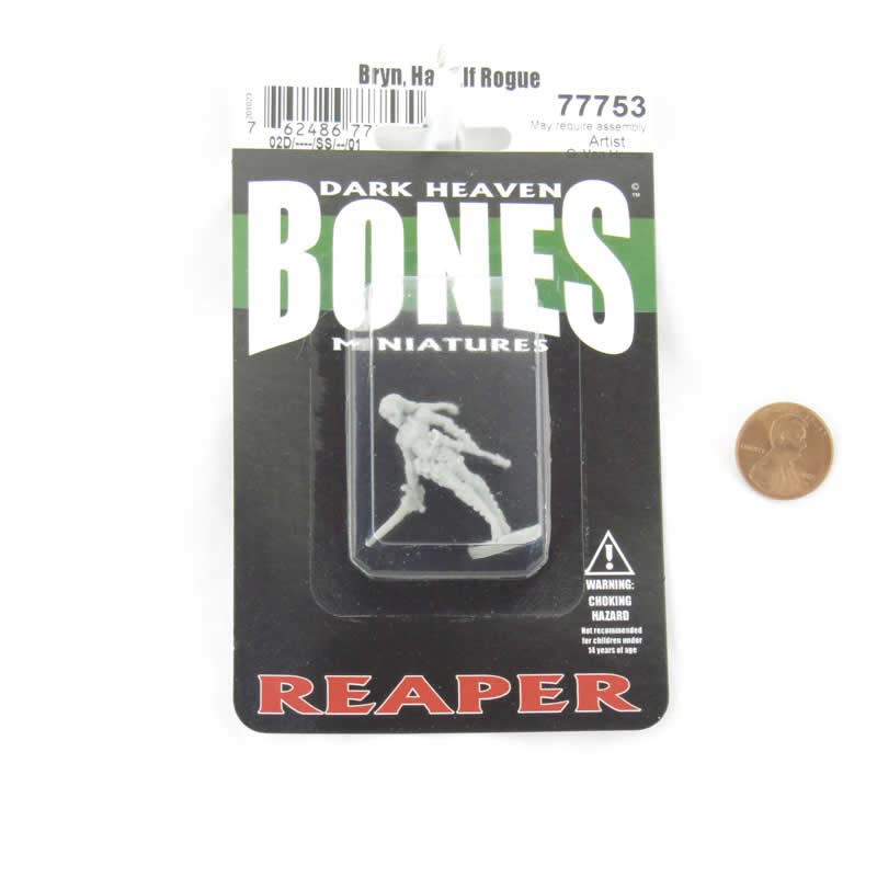 RPR77753 Bryn Half Elf Rogue Miniature 25mm Heroic Scale Figure Dark Heaven Bones 2nd Image