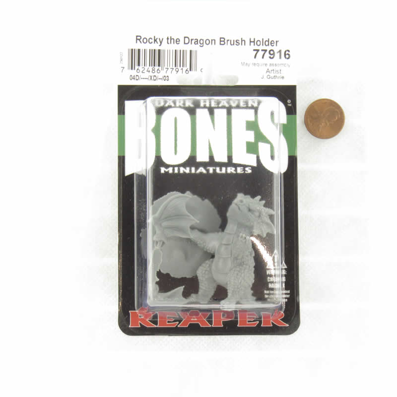 RPR77916 Rocky Brush Holder Miniature 25mm Heroic Scale Figure Dark Heaven Bones Reaper Miniatures