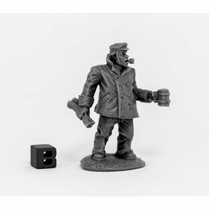 RPR80064 Ship Captain Miniature 25mm Heroic Scale Chronoscope Bones Main Image