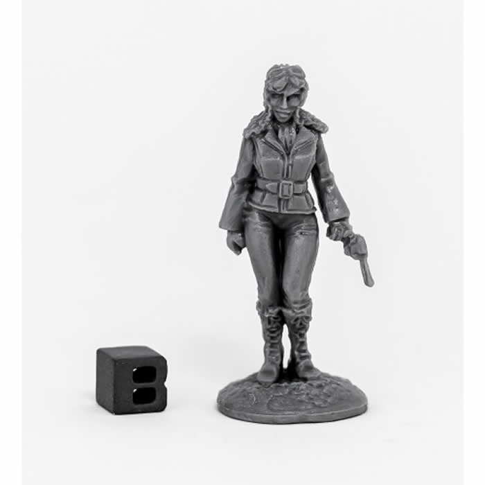 RPR80070 Female Pilot Pulp Era Miniature 25mm Heroic Scale Main Image